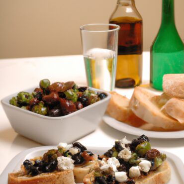 Opa! Easy and Delicious Greek Feta and Olive Bruschetta Recipe