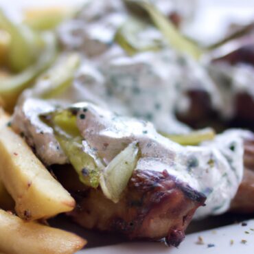 Opa! Indulge in the Deliciousness of Greek Souvlaki with Tzatziki Sauce