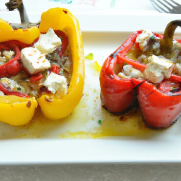 Deliciously Greek: Try This Authentic Feta-Stuffed Peppers Recipe for Your Next Appetizer!