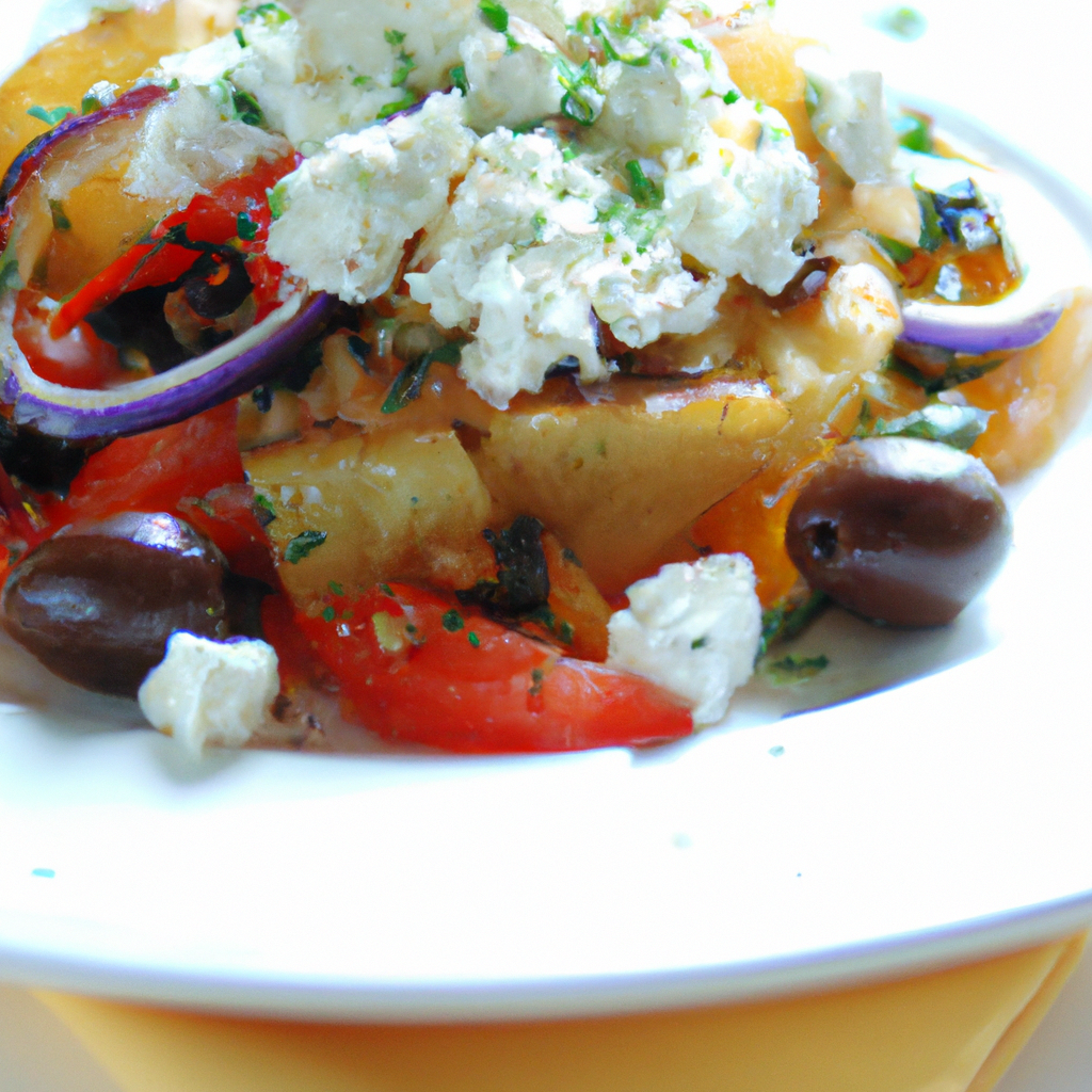 Indulge in a Healthy Greek Lunch with this Delicious Recipe!