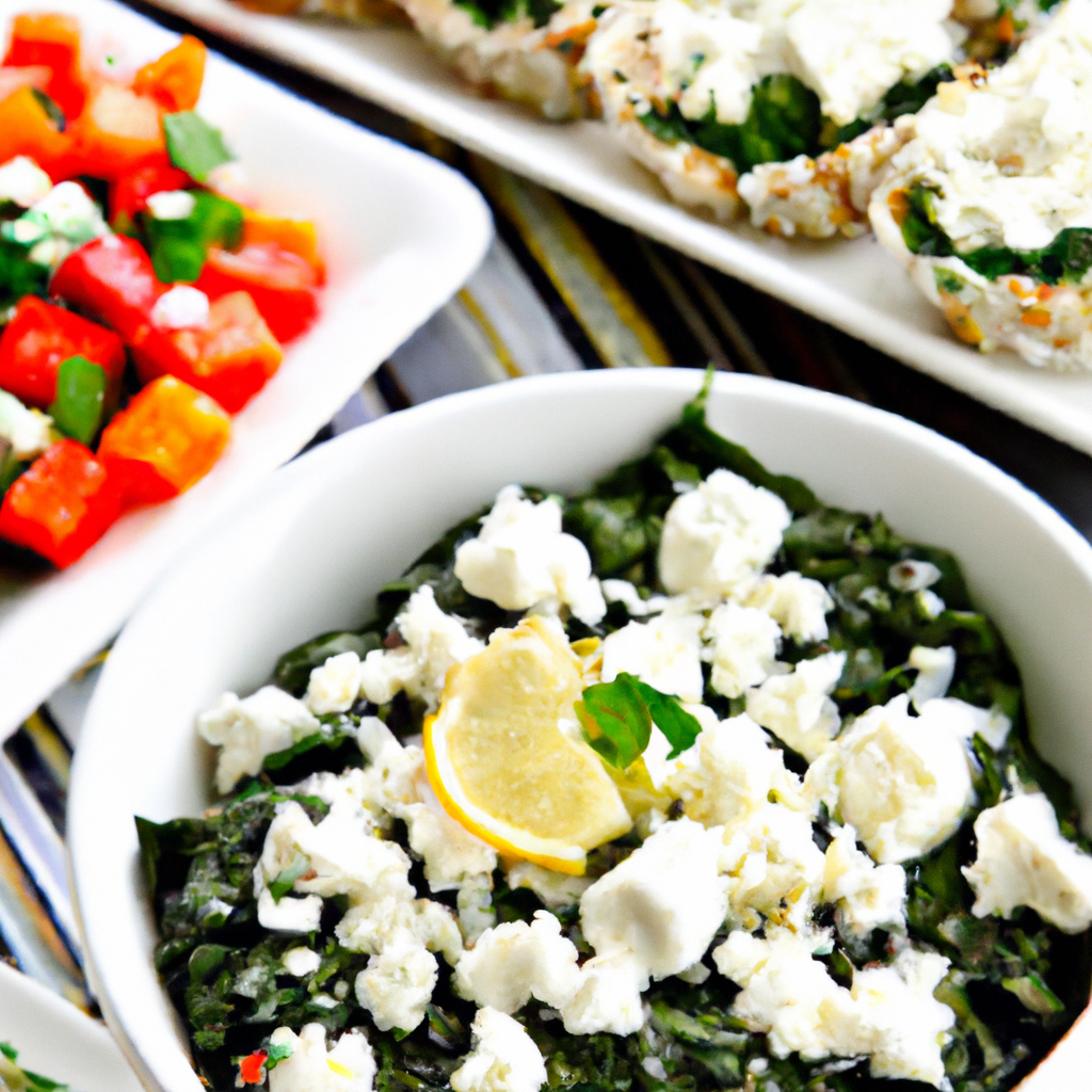 Mouth-Watering Greek Mezze: Try this Delicious Feta Cheese and Spinach Dip Recipe!