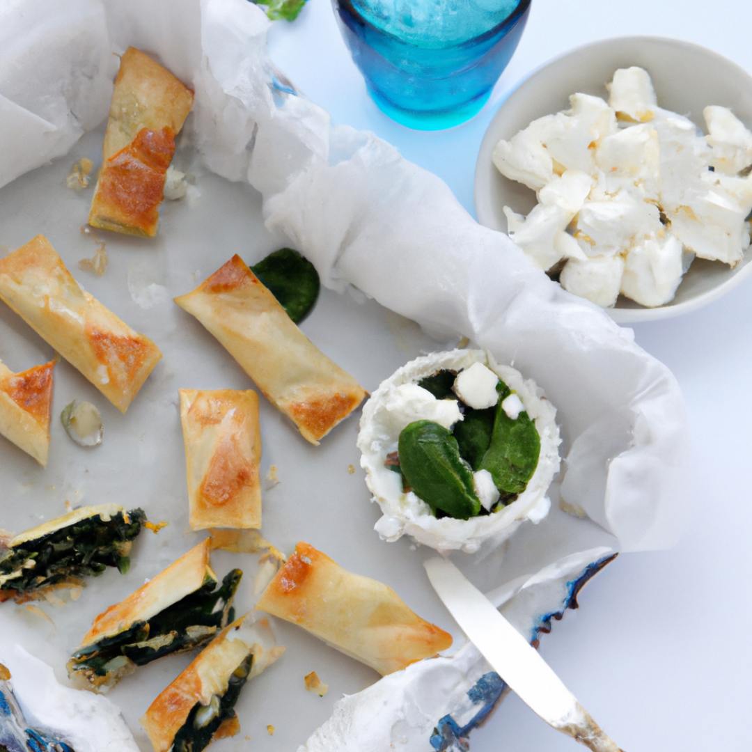 Tasty Greek Mezze Delight: Feta and Spinach Spanakopita Recipe