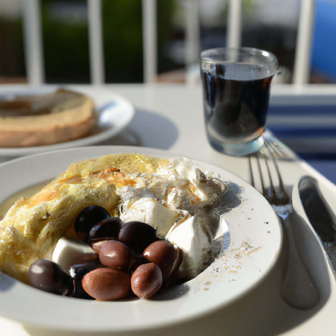 Authentic Greek Breakfast: Start Your Day with Feta Omelette and Kalamata Olives