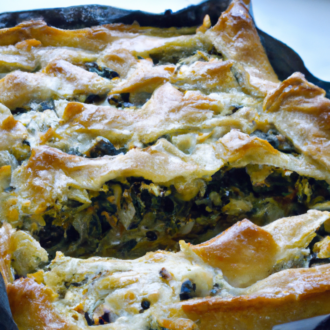 Indulge in Vegan Greek Delights: Try This Mouth-Watering Greek Spinach & Feta Pie Recipe!