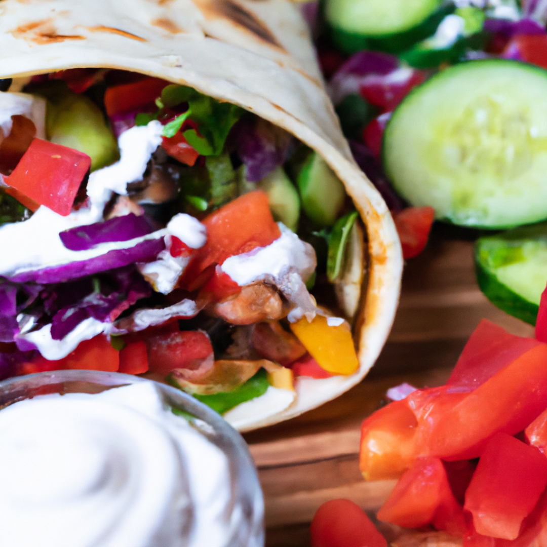 Greek-Style Pita Wraps: A Delicious and Easy Lunch Recipe