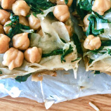 Deliciously Greek and Vegan: Try this Chickpea and Spinach Spanakopita Recipe Today!