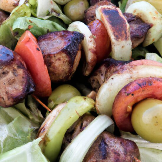 Mouthwatering Greek Lunch Delight: Recipe for Authentic Souvlaki!