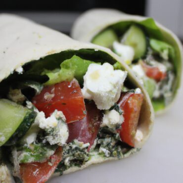 Feta-tastic Greek Salad Wrap: A Quick and Healthy Lunch Option