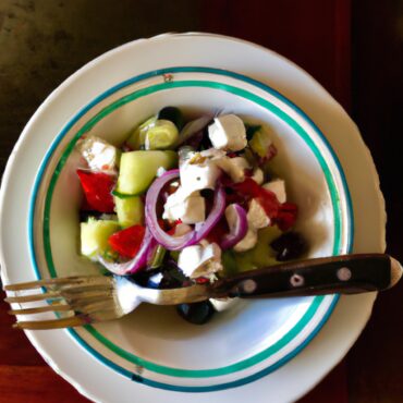 Mediterranean Delight: Try this Authentic Greek Salad Recipe for a Perfect Lunch Option