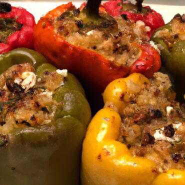 Mouthwatering Greek Vegan Stuffed Peppers Recipe