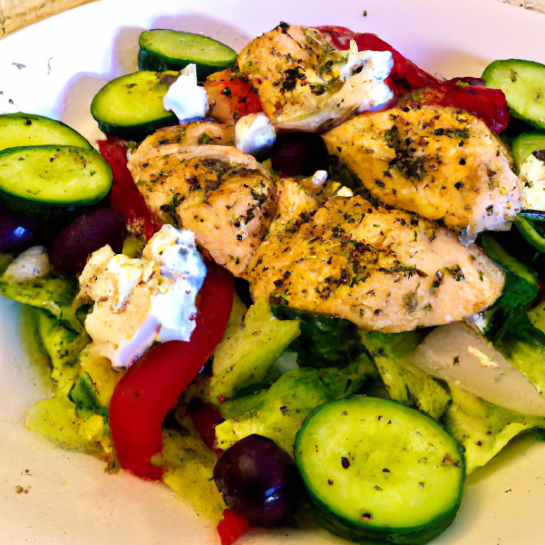 Greek Salad with Grilled Chicken: A Delicious Lunch Recipe