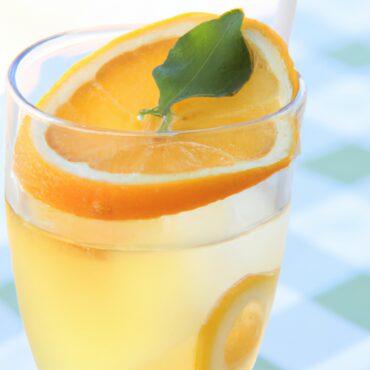 Refreshing Greek Summer Drink Made with Fresh Citrus and Herbs