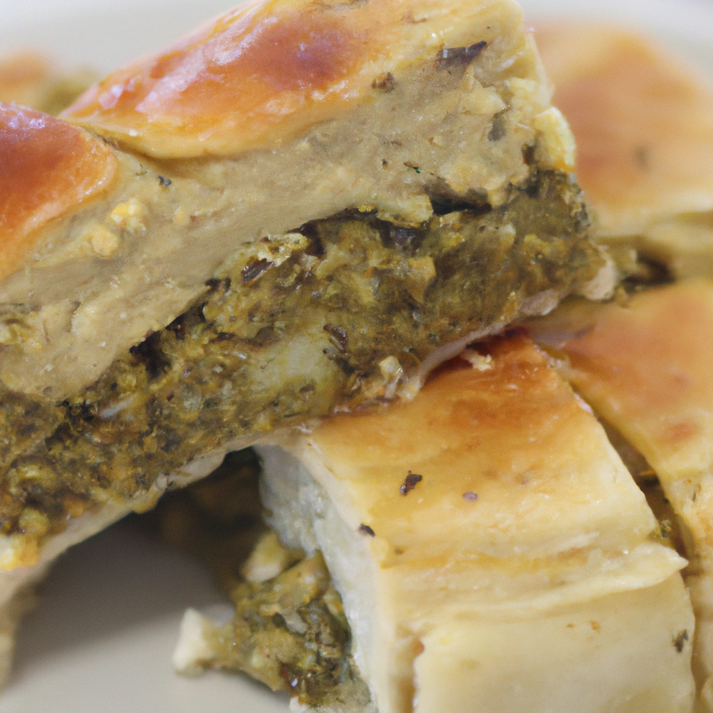 Vegan twist on Greek classic: Spanakopita made with tofu and cashew cheese