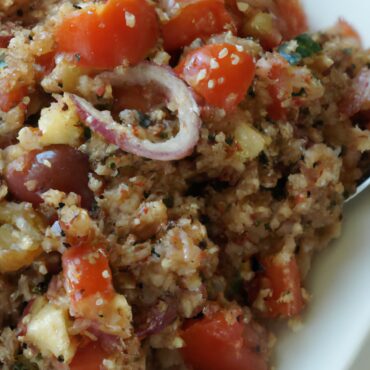 Mediterranean Magic: Easy Greek Vegan Recipe for Zesty Tomato and Olive Quinoa Salad