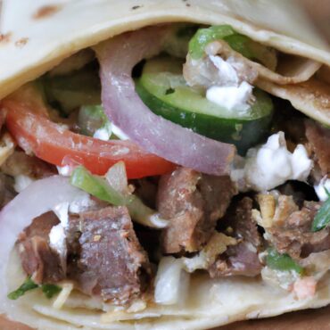 Greek Lunch: How to Make a Delicious Gyro Wrap!