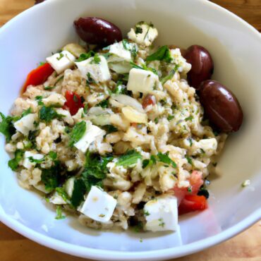 Mediterranean Delight: Easy Greek Lunch Recipe for a Fresh and Healthy Meal