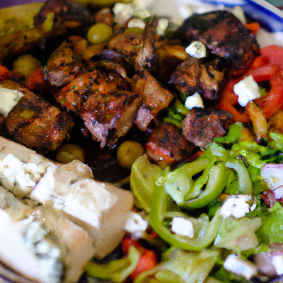 Experience a Delicious Greek Lunch with our Traditional Recipe‍ for ⁢Greek Salad and Souvlaki