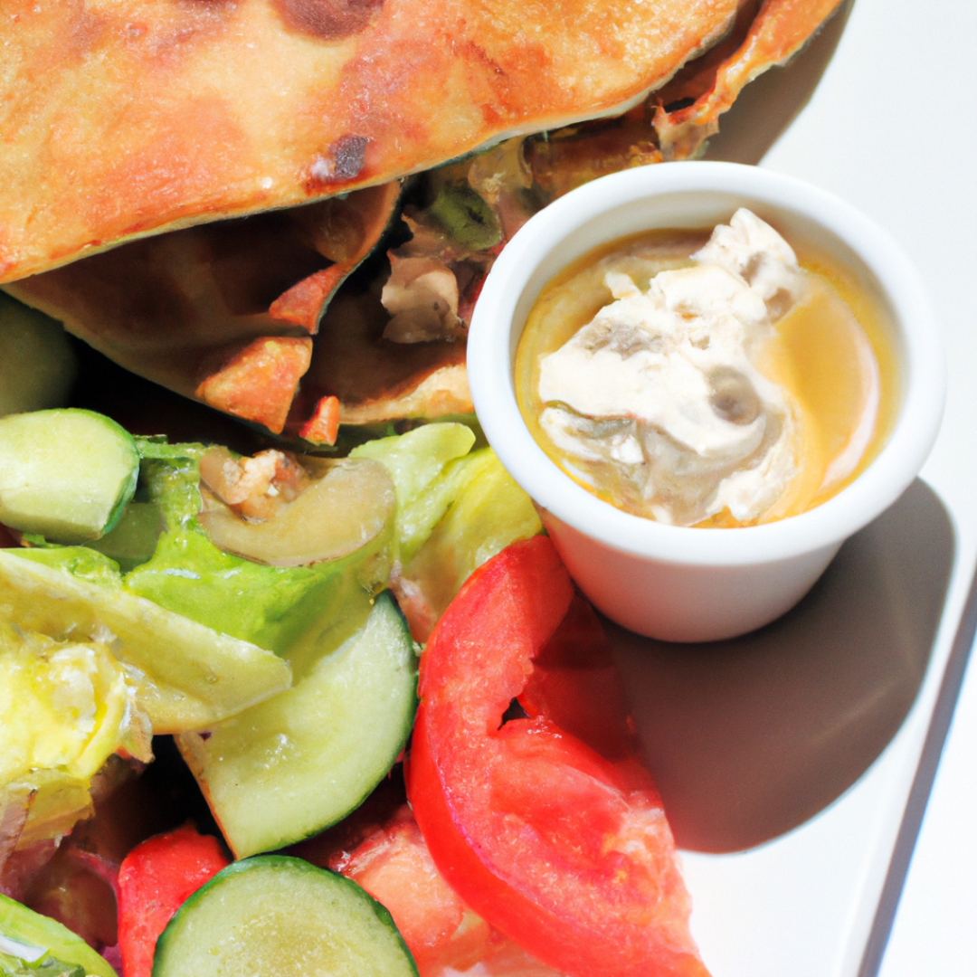 Indulge in Deliciousness with this Greek Salad and Pita Sandwich Lunch!