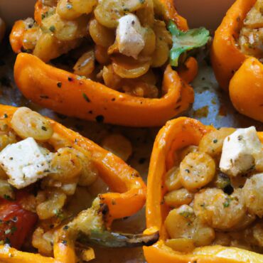 Greek-Inspired Vegan Delight: Mouthwatering Recipe for Stuffed Peppers