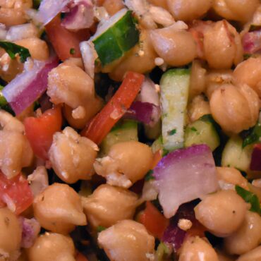Zesty Greek Vegan Chickpea Salad: A Mouthwatering Mediterranean Delight!