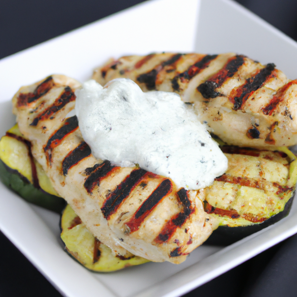 Satisfy Your Cravings with a Delicious Greek Lunch Recipe: Grilled Chicken Souvlaki with Tzatziki Sauce