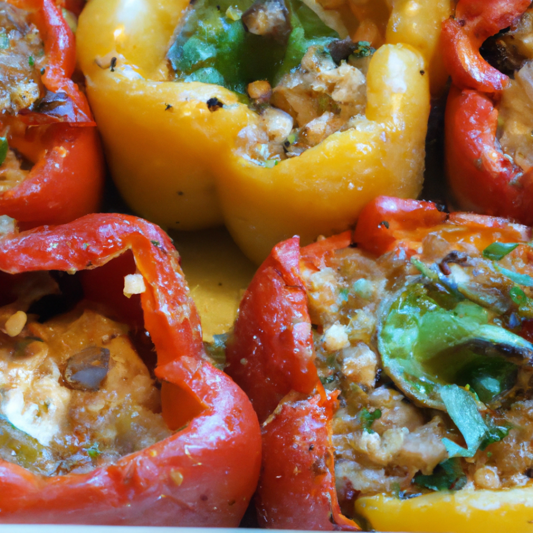 Greek-Inspired Vegan Delight: Mouthwatering Recipe for Stuffed Peppers