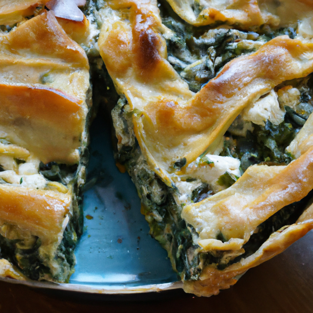Deliciously Greek: Vegan Spinach and Feta Pie Recipe