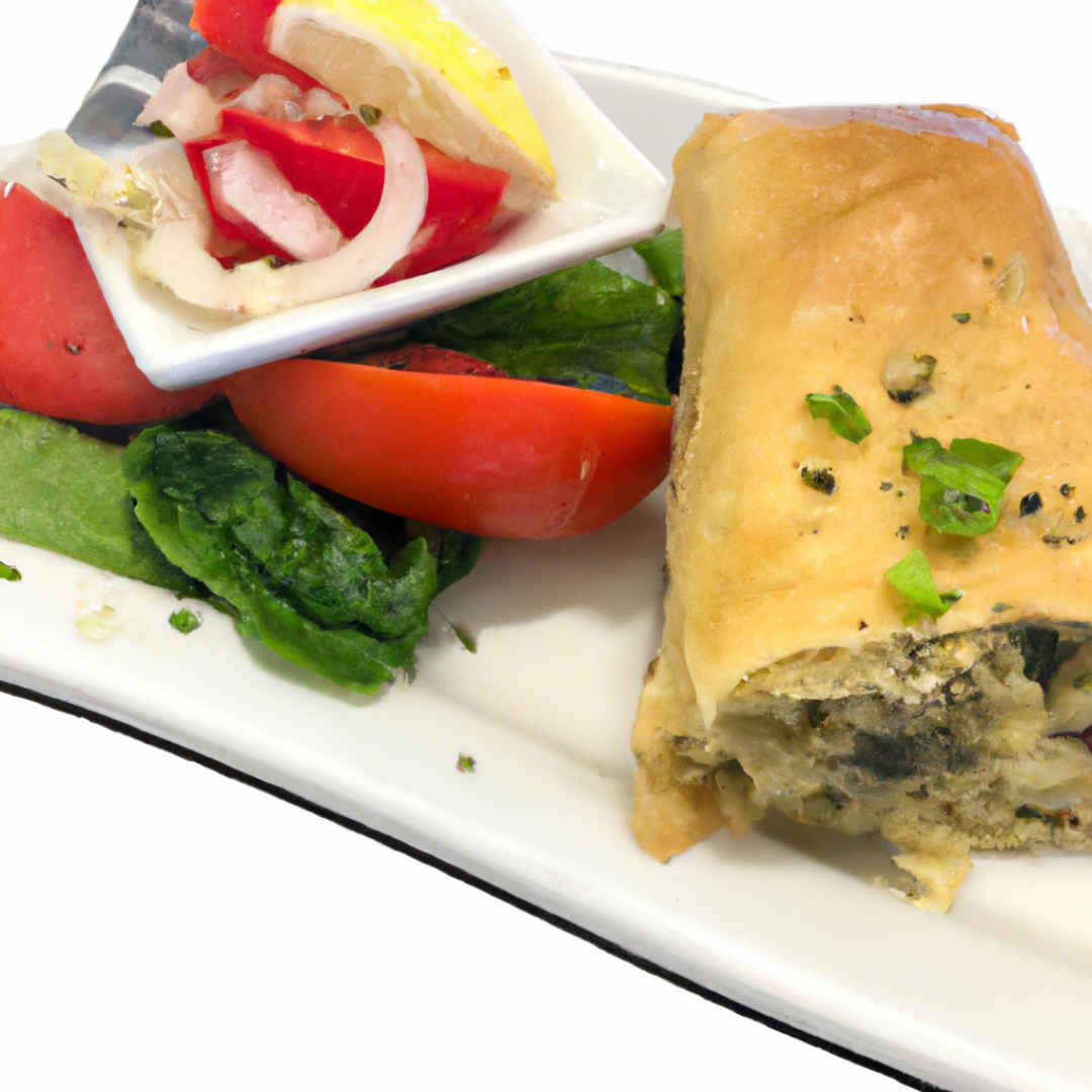 Indulge in the Flavors of Greece with Our Delicious Greek Salad and Spanakopita Lunch Recipe