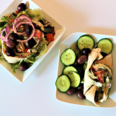 Deliciously Simple: Greek Salad and Gyro Wrap Recipe for a Perfect Lunch