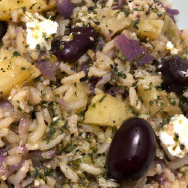Mediterranean Delight: Greek-Inspired Lunch Recipe for a Healthy and Hearty Meal