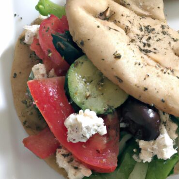 Easy and Delicious Greek Salad and Pita Sandwich Recipe for a Perfect Lunch