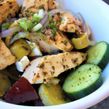 Opa! Try this Delicious Greek Lunch Recipe: Greek Salad with Grilled Chicken