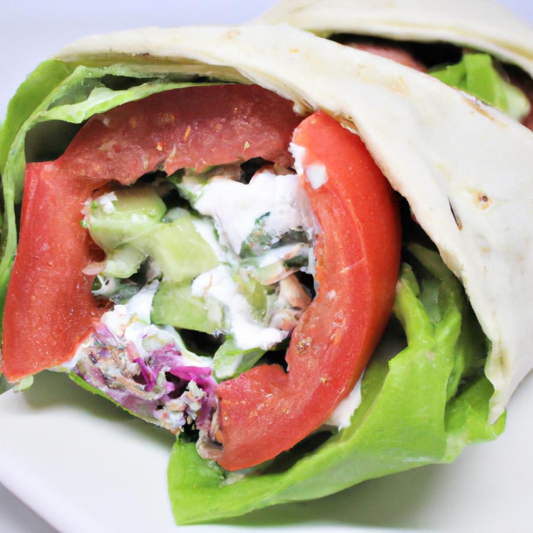 Healthy and Flavorful: Try this Easy Greek ‌Salad Wrap for Lunch!