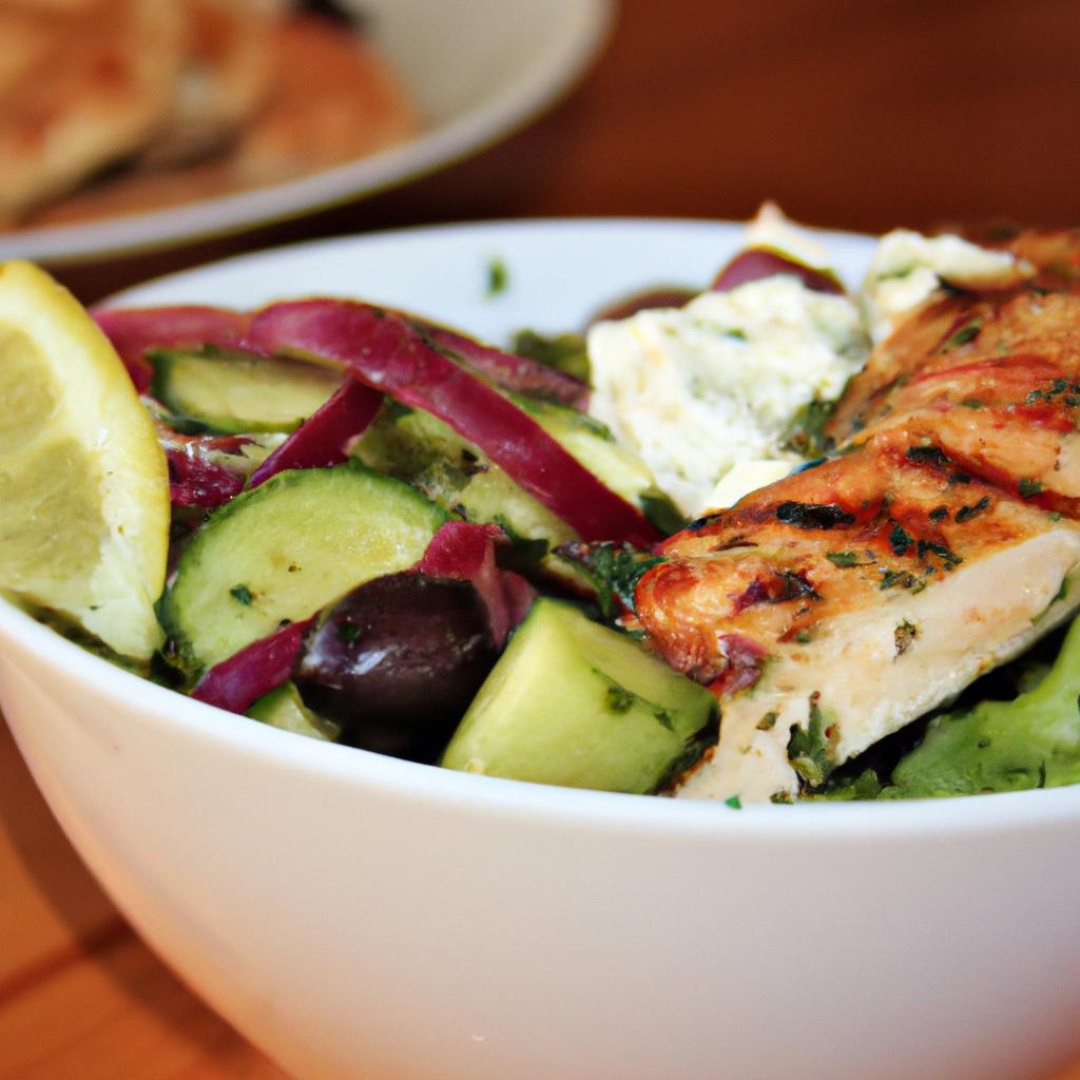 Opa! Try this ⁤Delicious Greek Lunch Recipe: Greek Salad ‌with Grilled Chicken