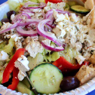 Opa! Try this Delicious Greek Salad and Gyro Lunch