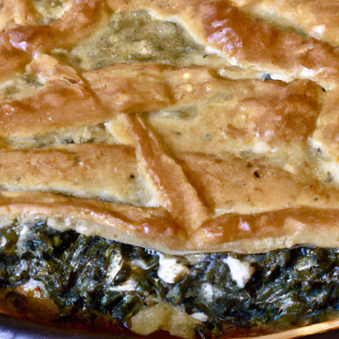 Digitally Delicious: Try This Mouthwatering Greek Vegan Spinach Pie Recipe Today!