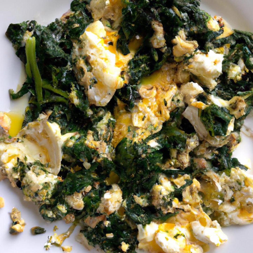 Delightful Greek ⁣Breakfast Recipe: Spinach ⁤and ⁤Feta Scrambled Eggs